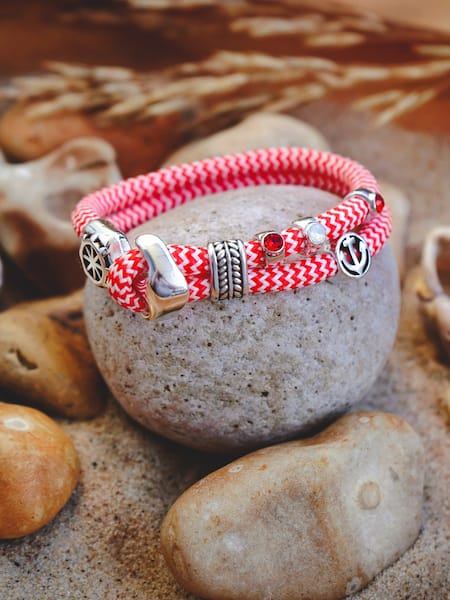 Ankerglücksherz-Doppelarmband Norden