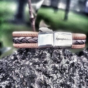 Ankerglücksherz-Armband Du bist mein Anker – Bild 2