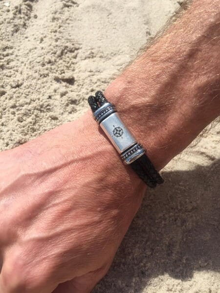 Ankerglücksherz-Armband Sturm – Bild 2