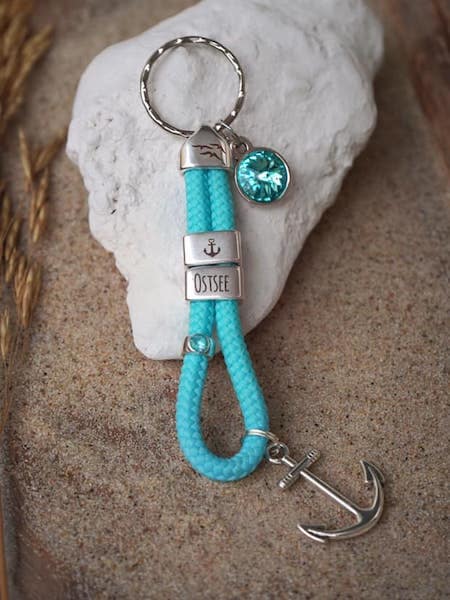 Ankerglücksherz-Anhänger Ostsee