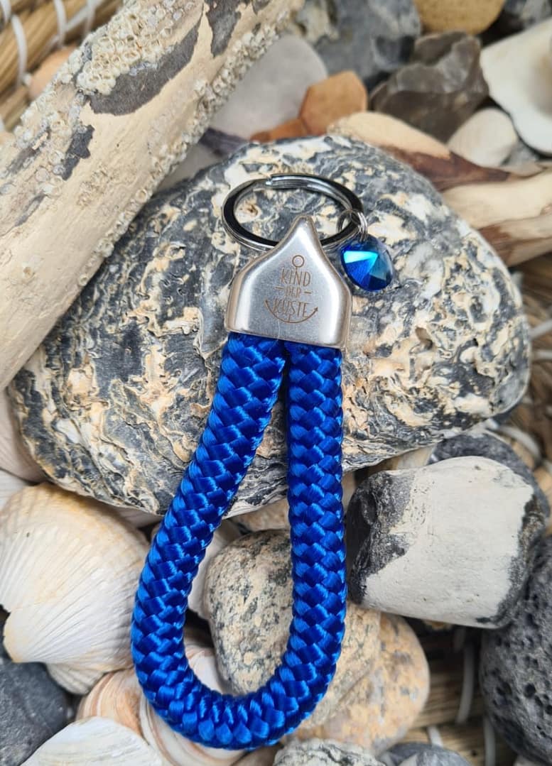 Ankerglücksherz-Royal Blue Anhänger