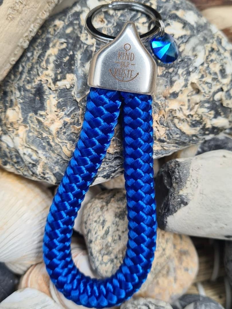 Ankerglücksherz-Royal Blue Anhänger – Bild 4