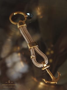 Handgemachter maritimer Schlüsselanhänger mit Anker