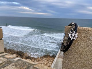 Ankerglücksherz-Armband stürmische See