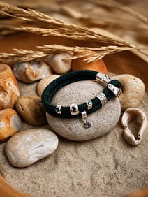Maritimes Armband Dünengrün