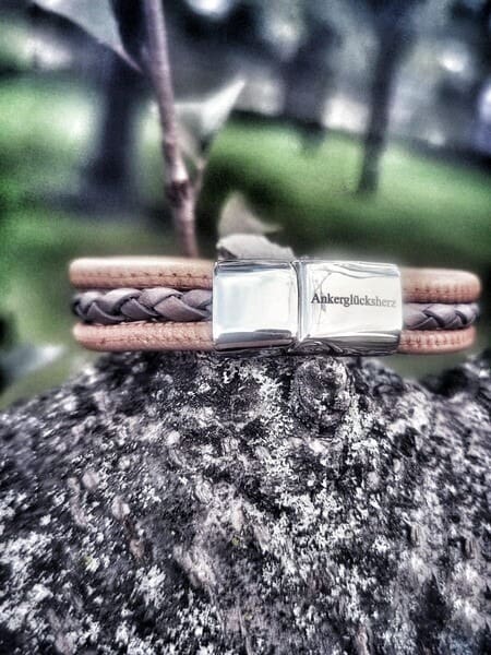 Maritimes Armband Du bist mein Anker – Bild 2