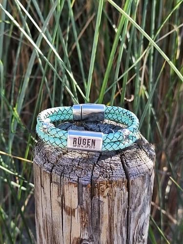 Maritimes Armband aus Segeltau – Ankerglücksherz